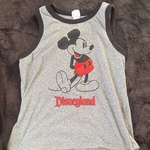 Disney Gray Tank Top with Mickey Mouse Design